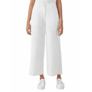 NEW EILEEN FISHER women's wide ankle pant in white